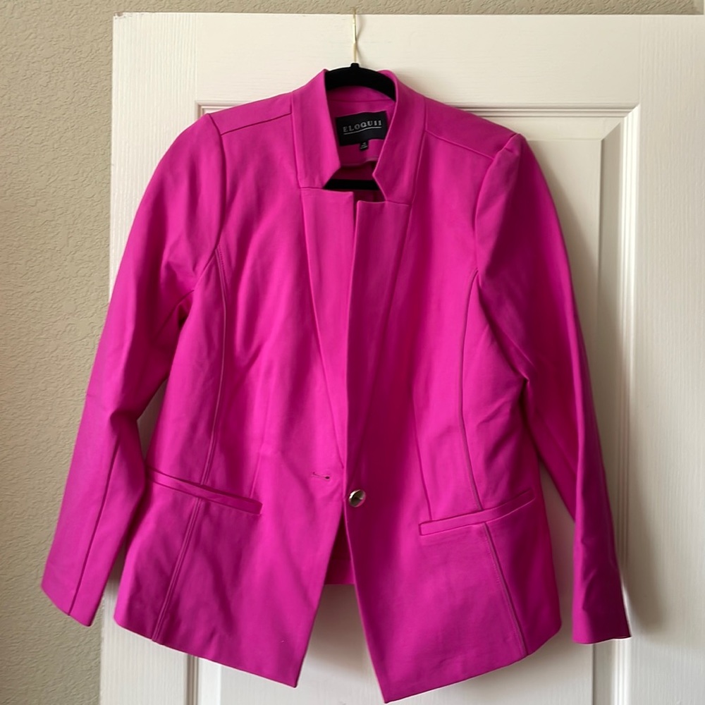 Fuchsia Pink ELOQUII Jacket